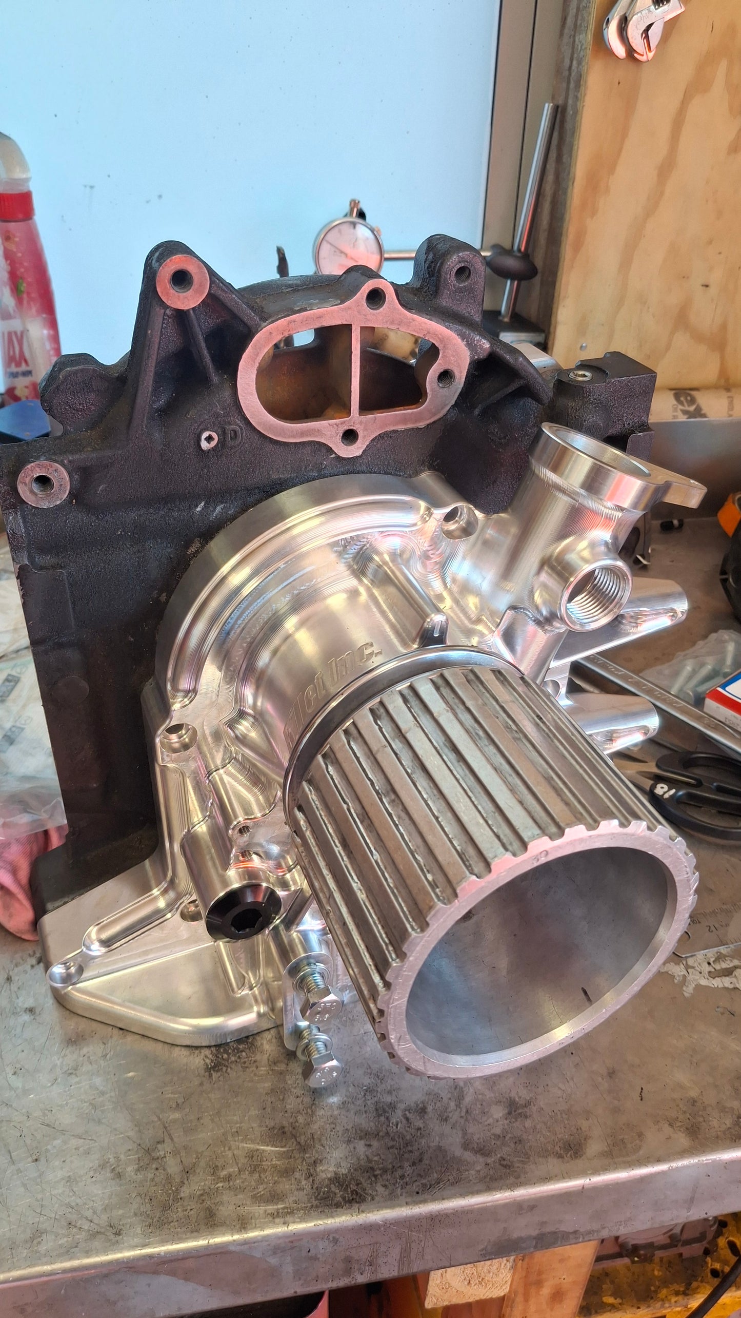 Billet Inc Rotary Front Cover with bearing support