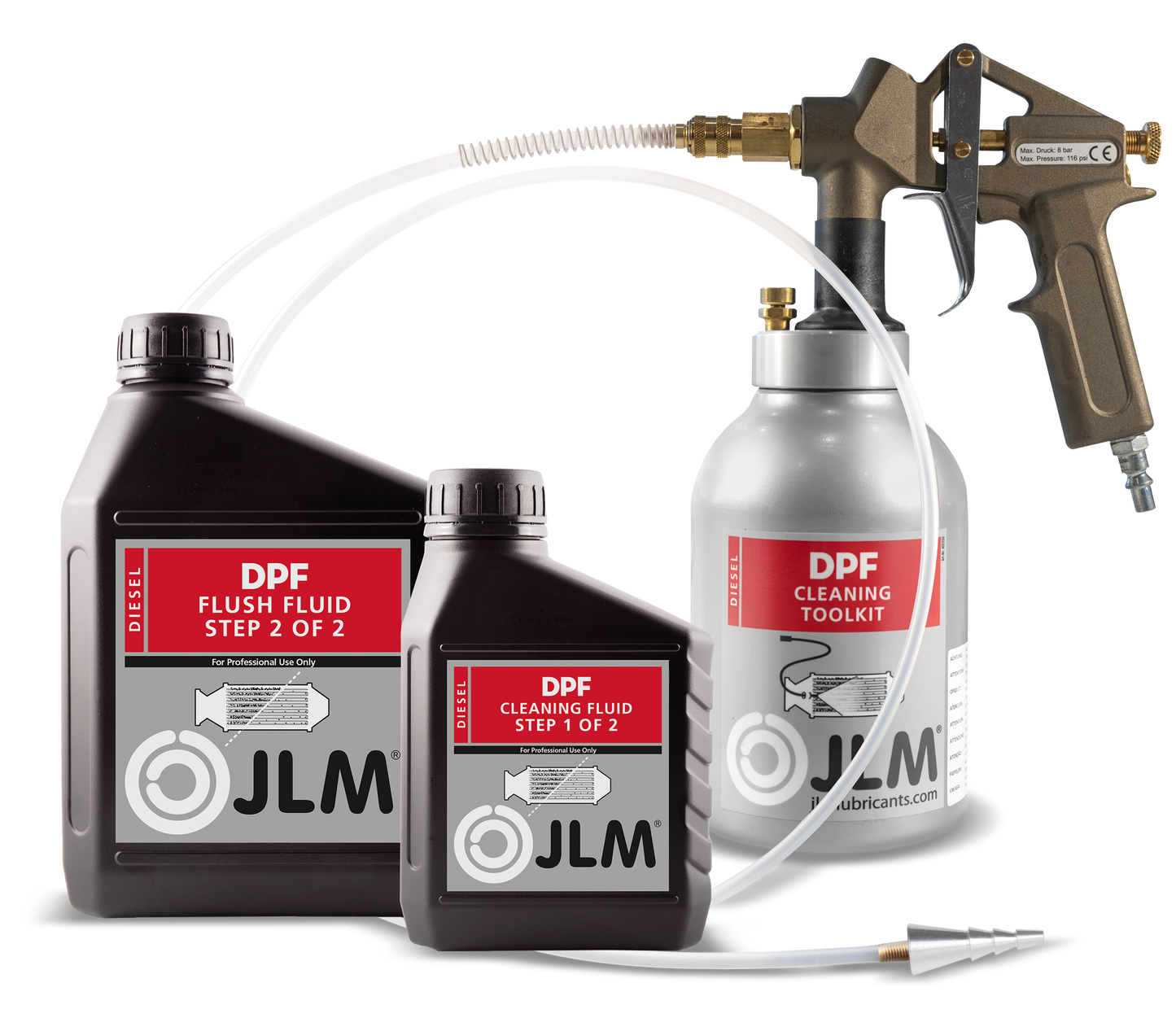 JLM Diesel DPF Cleaning Tool Kit + Fluid Starter Pack