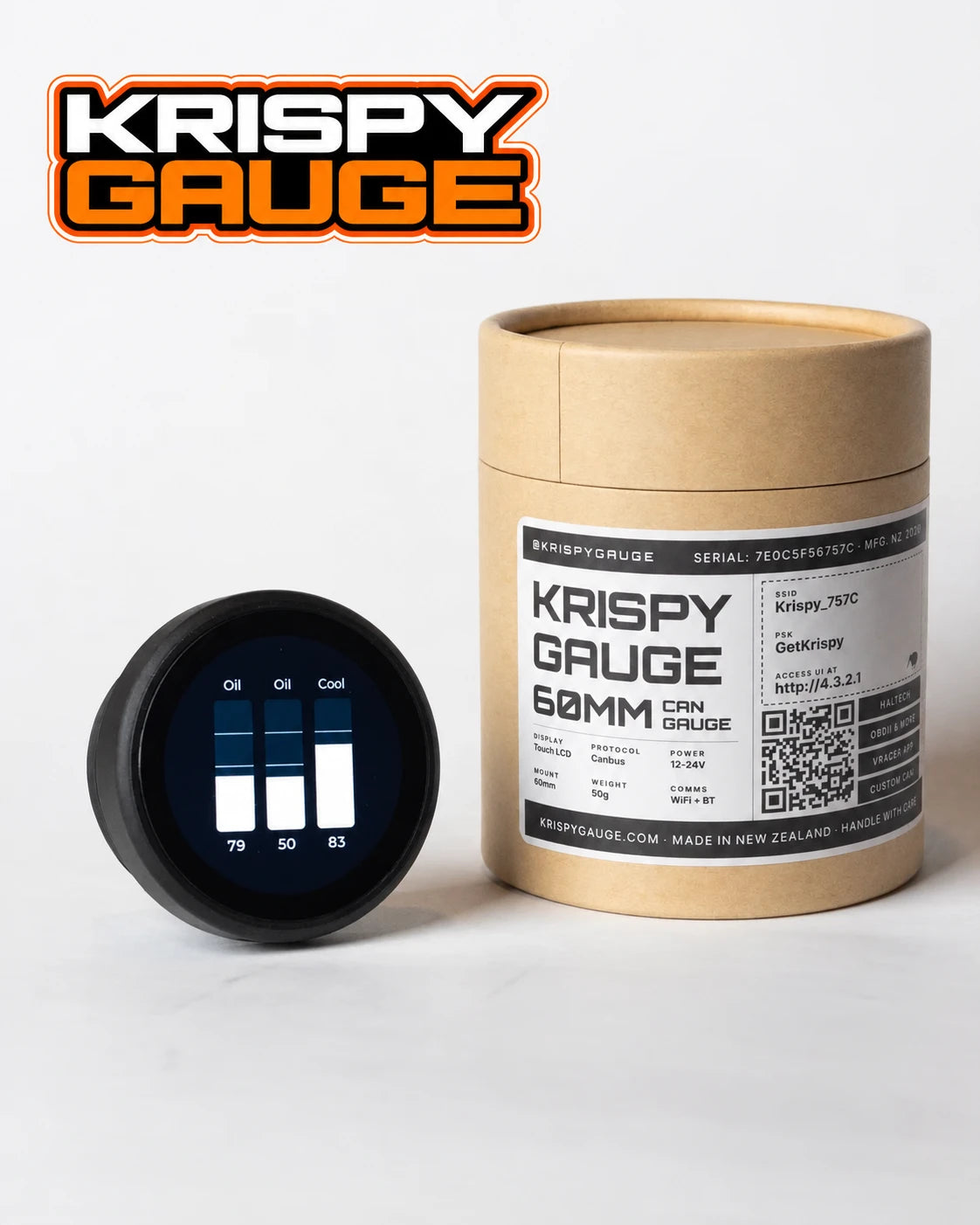 KRISPY Gauge product photo — KRISPY GAUGE logo