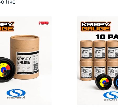 KrispyGauge 60mm — interactive 3D view